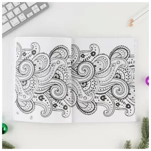 Смешбук с раскраской А5, 80 листов «С Новым годом!»