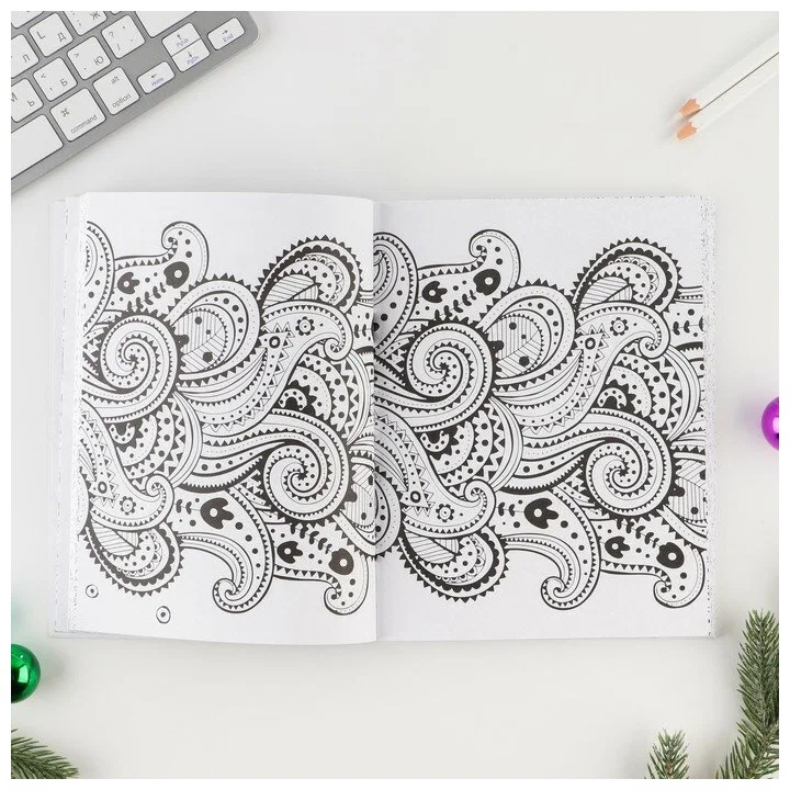 627 2 Смешбук с раскраской А5, 80 листов «С Новым годом!»