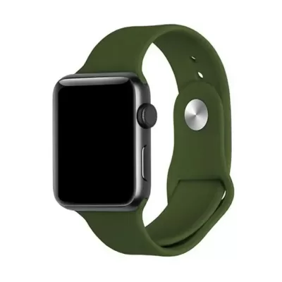 Ремешок для Apple Watch 38mm COTEetCI Silicone (Deep Green)