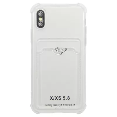 Чехол iP X/XS Pocket Case (TPU) (Clear)