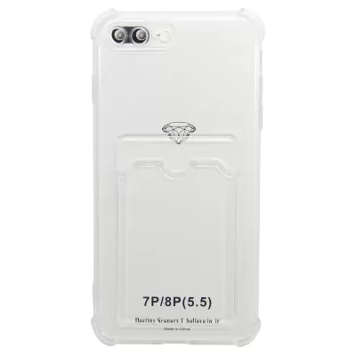 Чехол iP 7+/8+ Pocket Case (TPU) (Clear)