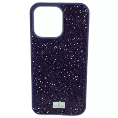 Чехлы для iPhone 14 PRO "SWAROVSKI" (Purple)
