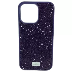 Чехлы для iPhone 14 PRO MAX "SWAROVSKI" (Purple)
