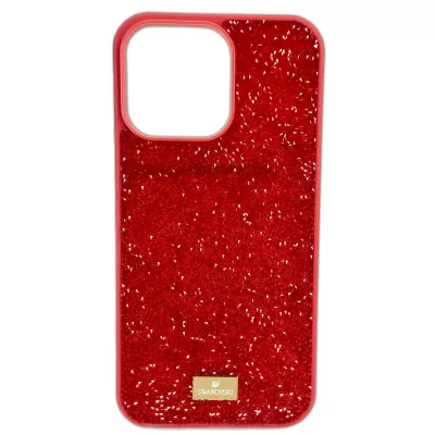 Чехлы для iPhone 13 Pro Max "SWAROVSKI" (Red)