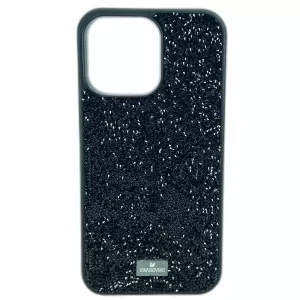 Чехлы для iPhone 14 PRO "SWAROVSKI" (Black)