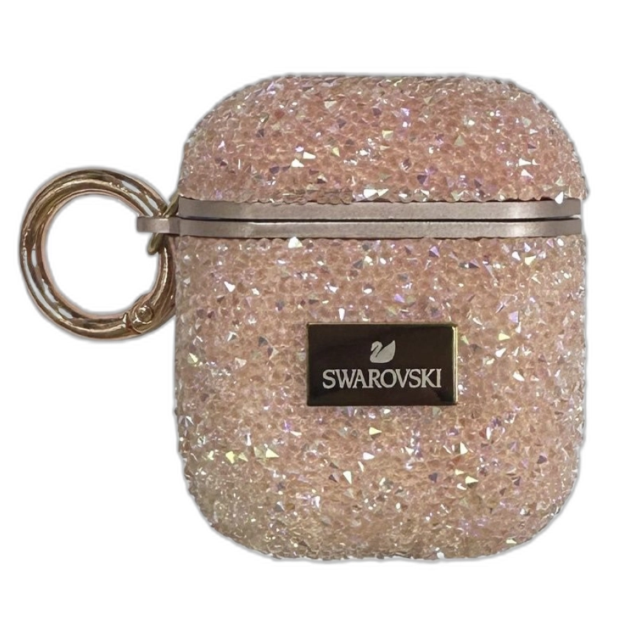 Frame 48096187 Чехол для AirPods 1/2 "SWAROVSKI" (Pink)