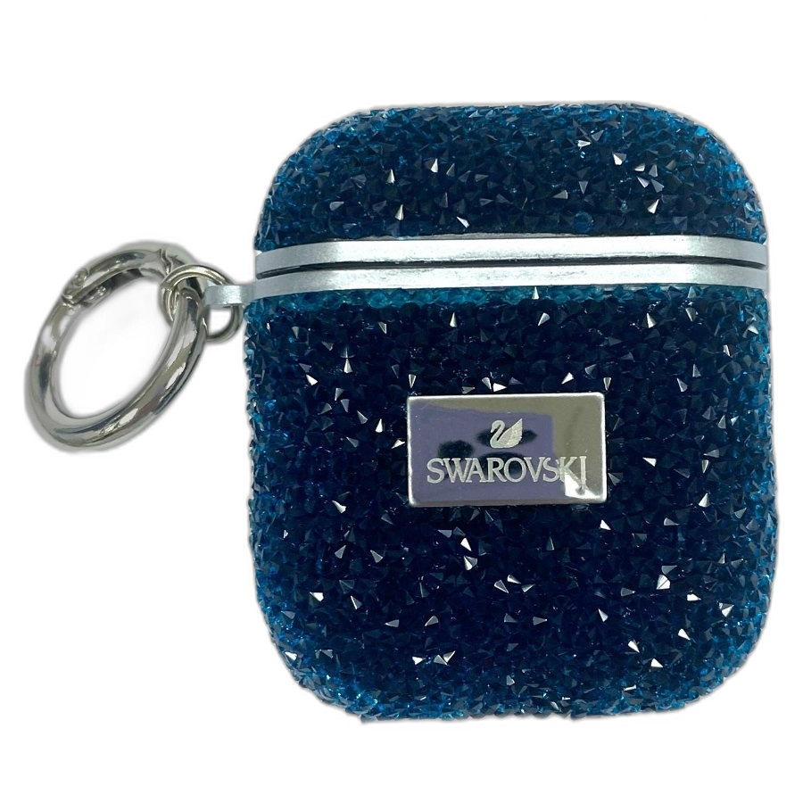 Frame 48096189 Чехол для AirPods 1/2 "SWAROVSKI"(Midnight Blue)