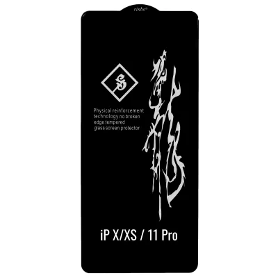 Защитное стекло iP X/XS / 11 Pro Rinbo 3D (Black)