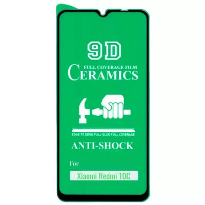Защитное стекло Xiaomi Redmi 10C Ceramics (Clear)