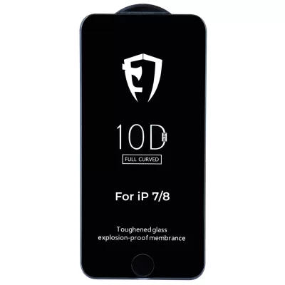 Защитное стекло iP 7/8 10D (Black)