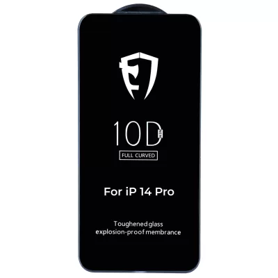Защитное стекло iP 14 Pro 10D (Black)