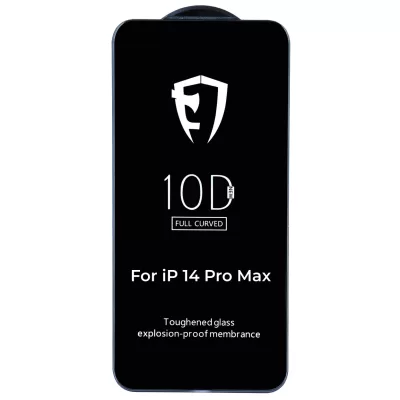 Защитное стекло iP 14 Pro Max 10D (Black)
