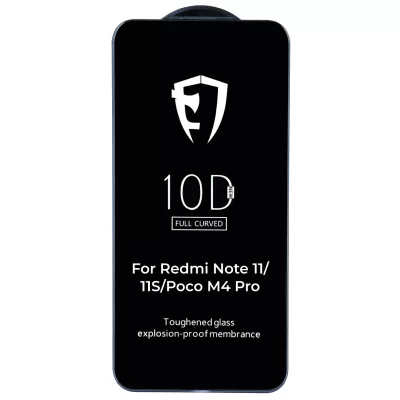 Защитное стекло Redmi Note 11/11S/Poco M4 Pro 10D (Black)