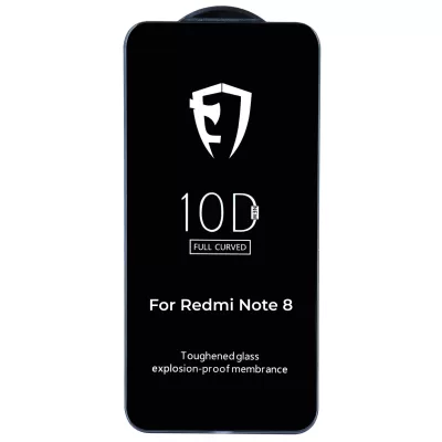 Защитное стекло Redmi Note 8 10D (Black)