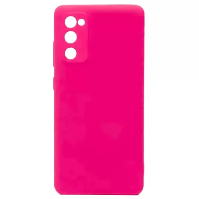 Чехол Sams S20 FE Silicone Case Logo (Ярко-Розовый(21))