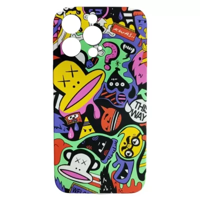 Чехол iP 13 Pro Max Luxo (Кавс Кислотный(J61))