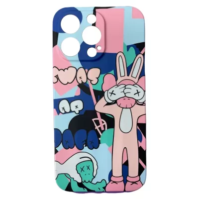 Чехол iP 13 Pro Max Luxo (Кавс Кролик)