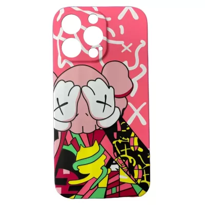 Чехол iP 13 Pro Luxo (Кавс Розовый(J107))