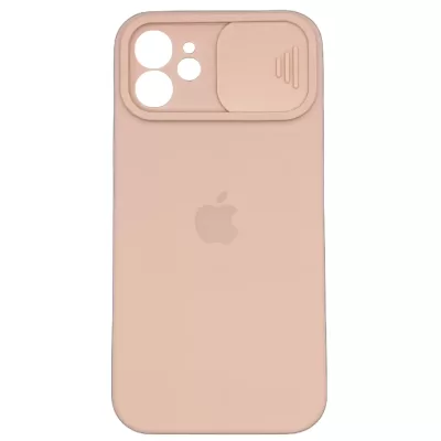 Чехол iP 12 Silicone Case Sweep (Pink Sand)
