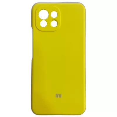 Чехол Xiaomi Mi 11 Lite Silicone Case Logo (Желтый(20))