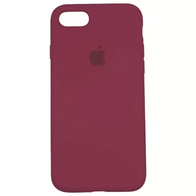 Чехол iP 7/8/SE App Silicone (with logo 360) (Бордовый(36))