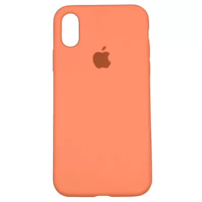 Чехол iP X/XS App Silicone (with logo 360) (Персиковый(56))
