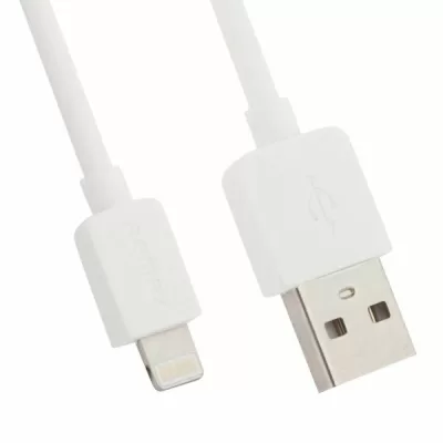 USB cable Lightning 1m (RC-06i) (Light Speed-Remax) white