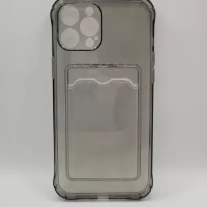 Чехол iP 12 Pro Max Pocket Case (TPU) (Black)