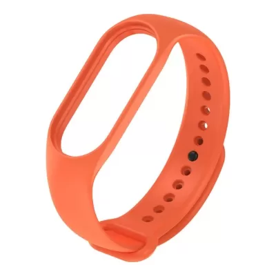 Ремешок Mi Band 5/6/7 Silicone (Оранжевый)