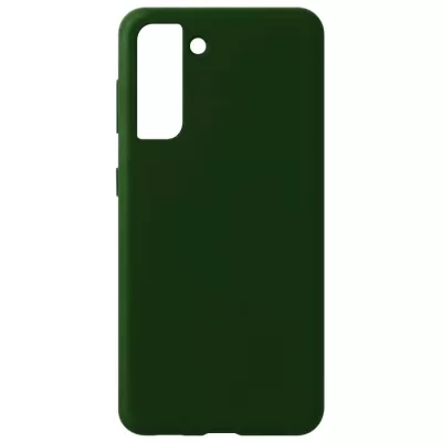 Чехол Sams S21 FE Silicone Case Logo (Темно-Зеленый(22))