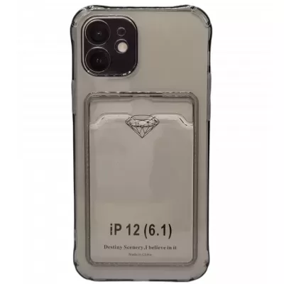 Чехол iP 12 Pocket Case (TPU) (Black)