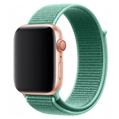 Ремешок для Apple Wach 42-44 mm (нейлон)бирюзовый