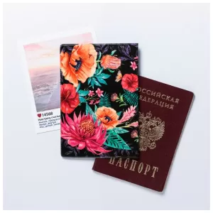Обложка для паспорта "Паспорт мечтателя": размер 13,5 х 9,2 х 0,2 см