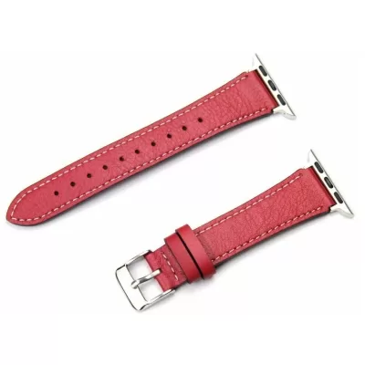 Ремешок для Apple Watch 38mm кожа (красный)