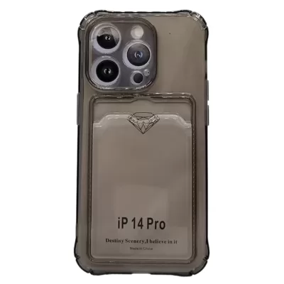 Чехол iP 14 Pro Pocket Case (TPU) (Black)