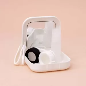 Контейнер для линз "Dog", bulldog white