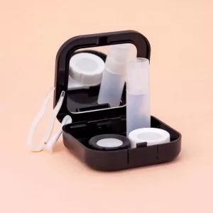 Контейнер для линз "Dog", husky black