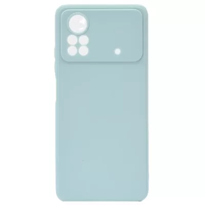 Чехол Poco X4 Pro 5G Silicone Case Logo (Голубой(11))
