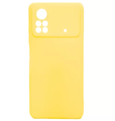 Чехол Poco X4 Pro 5G Silicone Case Logo (Желтый(20))