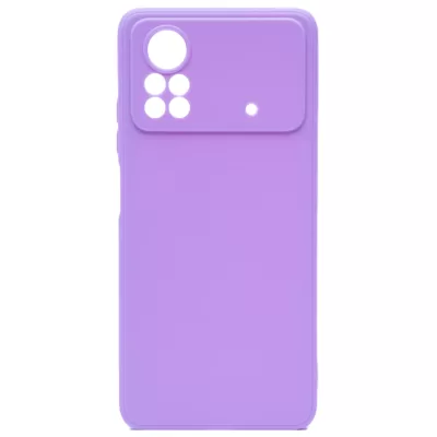 Чехол Poco X4 Pro 5G Silicone Case Logo (Лиловый(13))