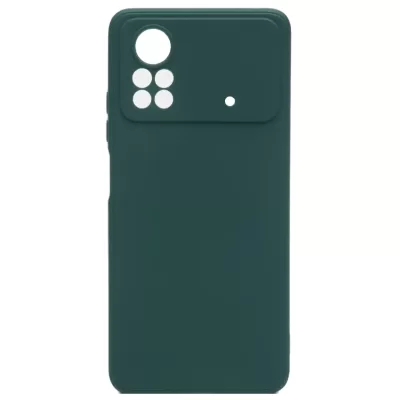 Чехол Poco X4 Pro 5G Silicone Case Logo (Темно-Зеленый(22))