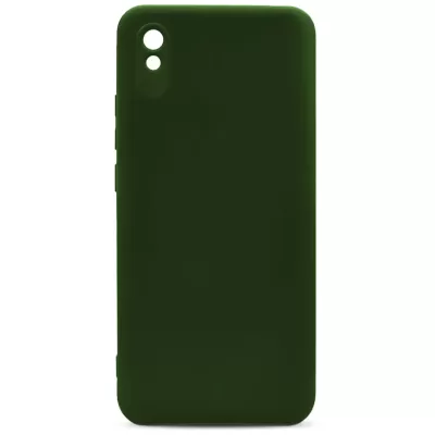 Чехол Redmi 9a Silicone Case Logo (Темно-Зеленый(22))
