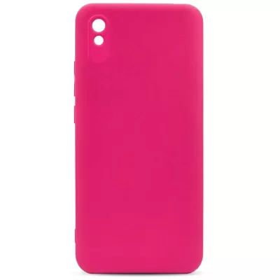 Чехол Redmi 9a Silicone Case Logo (Ярко-Розовый(21))