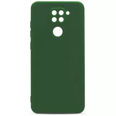 Чехол Redmi Note 9 Silicone Case Logo (Темно-Зеленый(22))