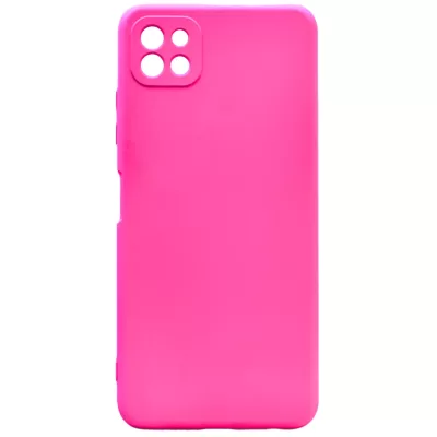 Чехол Sams A22s Silicone Case Logo (Ярко-Розовый(21))