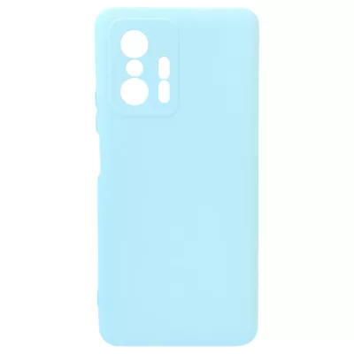 Чехол Xiaomi 11T/11T Pro Silicone Case Logo (Голубой(11))