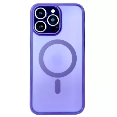 Чехол для iPhone 14 Pro ShockProof MagSafe (PC) (Purple)