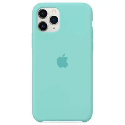 Чехол для Iphone XI PRO Apple Silicone Case Simple (бирюза)