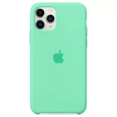 Чехол для Iphone XI PRO Apple Silicone Case Simple (мятный)
