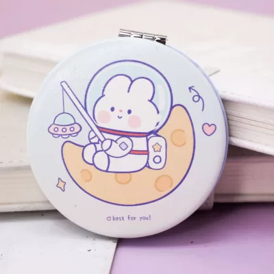 Зеркало "Hare astronaut", sitting the moon